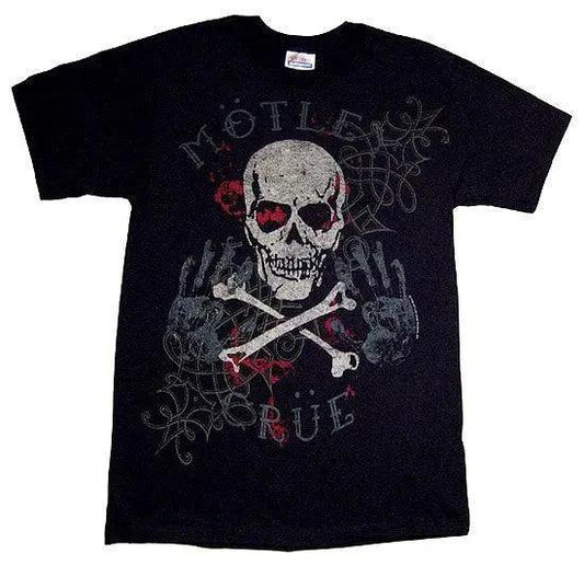 Motley Crue Pirate Skull Distressed T-Shirt - Motley Crue