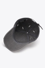 Distressed Adjustable Baseball Cap - Trendsi - Flyclothing LLC