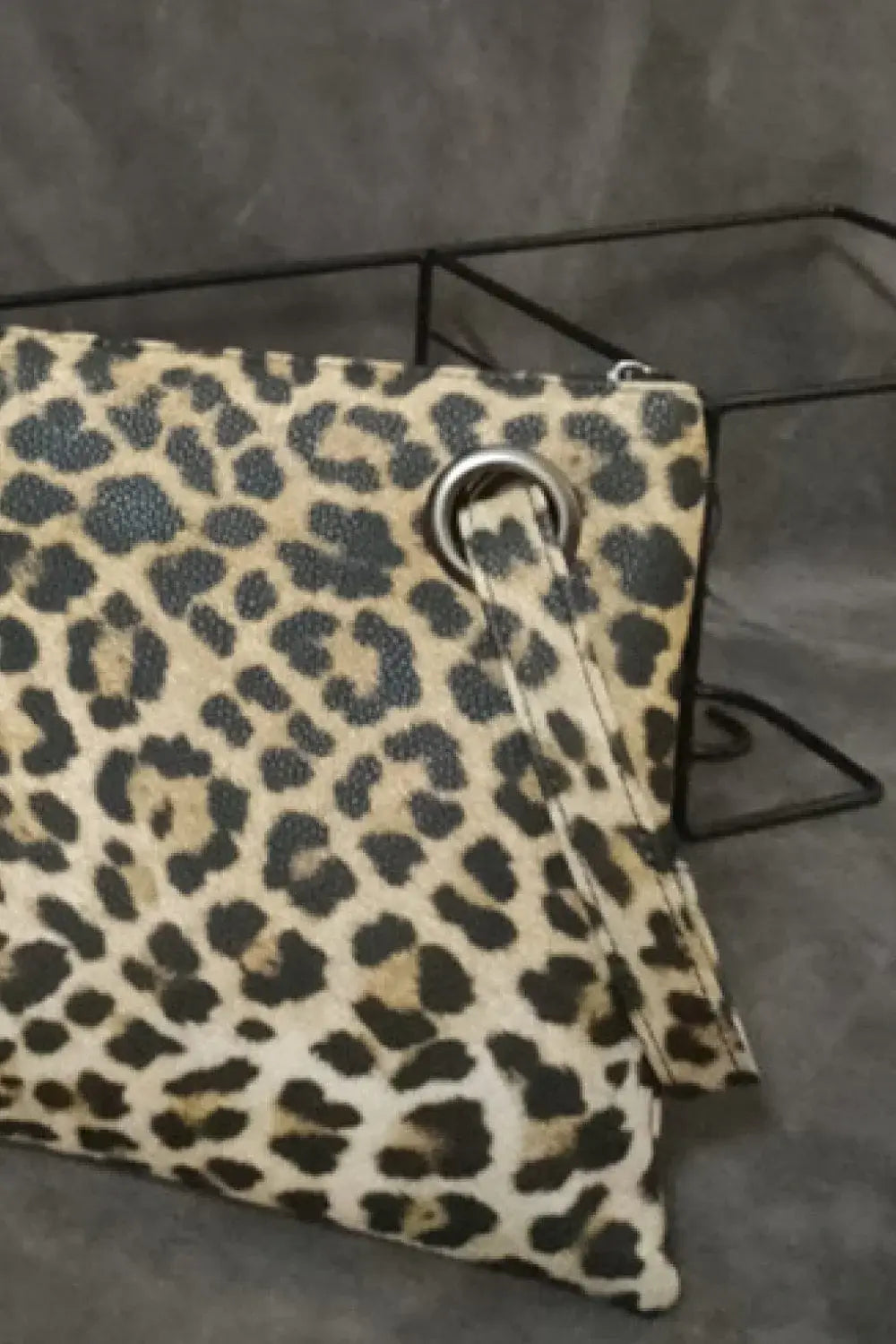 Leopard PU Leather Clutch - Trendsi - Flyclothing LLC