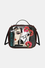 Nicole Lee USA Printed Handbag with Three Pouches - Trendsi - Flyclothing LLC