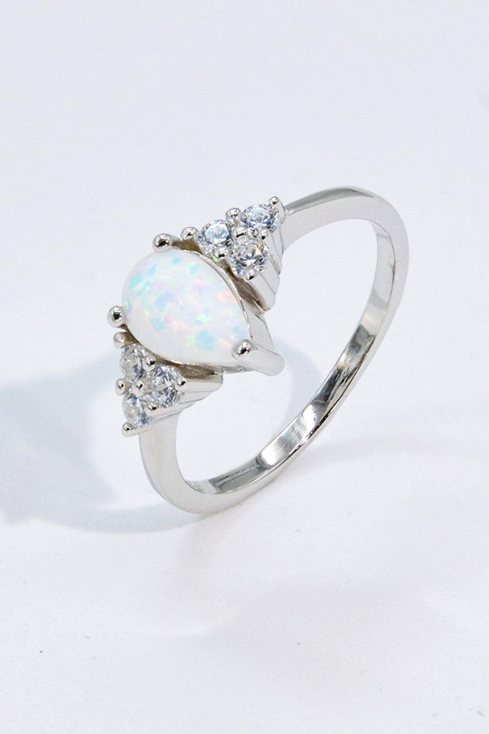 Limitless Love Opal and Zircon Ring - Flyclothing LLC