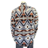 Rockmount Clothing Men's Native Pattern Fleece Western Shirt in Grey & Brown - Rockmount Clothing - Flyclothing LLC