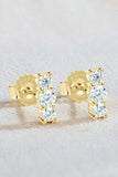 Heartbeat Rhythm 925 Sterling Silver Moissanite Stud Earrings - Trendsi