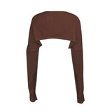 Long Sleeve Knit Bolero - Trendsi - Flyclothing LLC