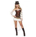 Roma Costume 7pc Sexy Steampunk Babe - Roma Costume