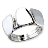 Alamode Rhodium Brass Ring with No Stone - Alamode - Flyclothing LLC