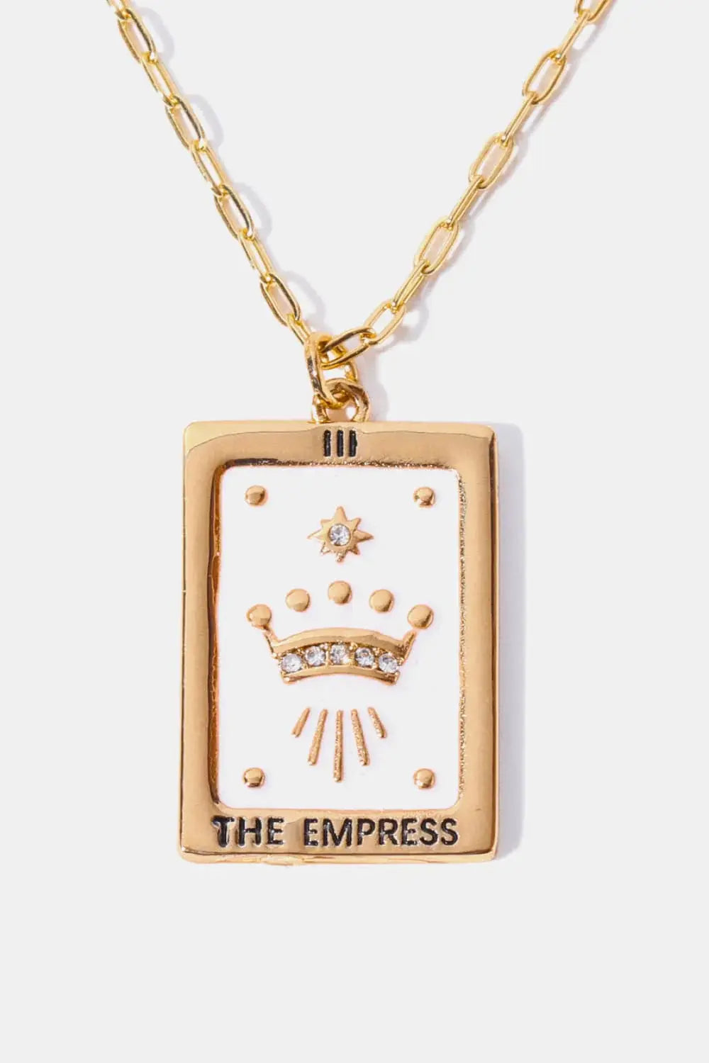 Tarot Card Pendant Copper Necklace - Trendsi - Flyclothing LLC