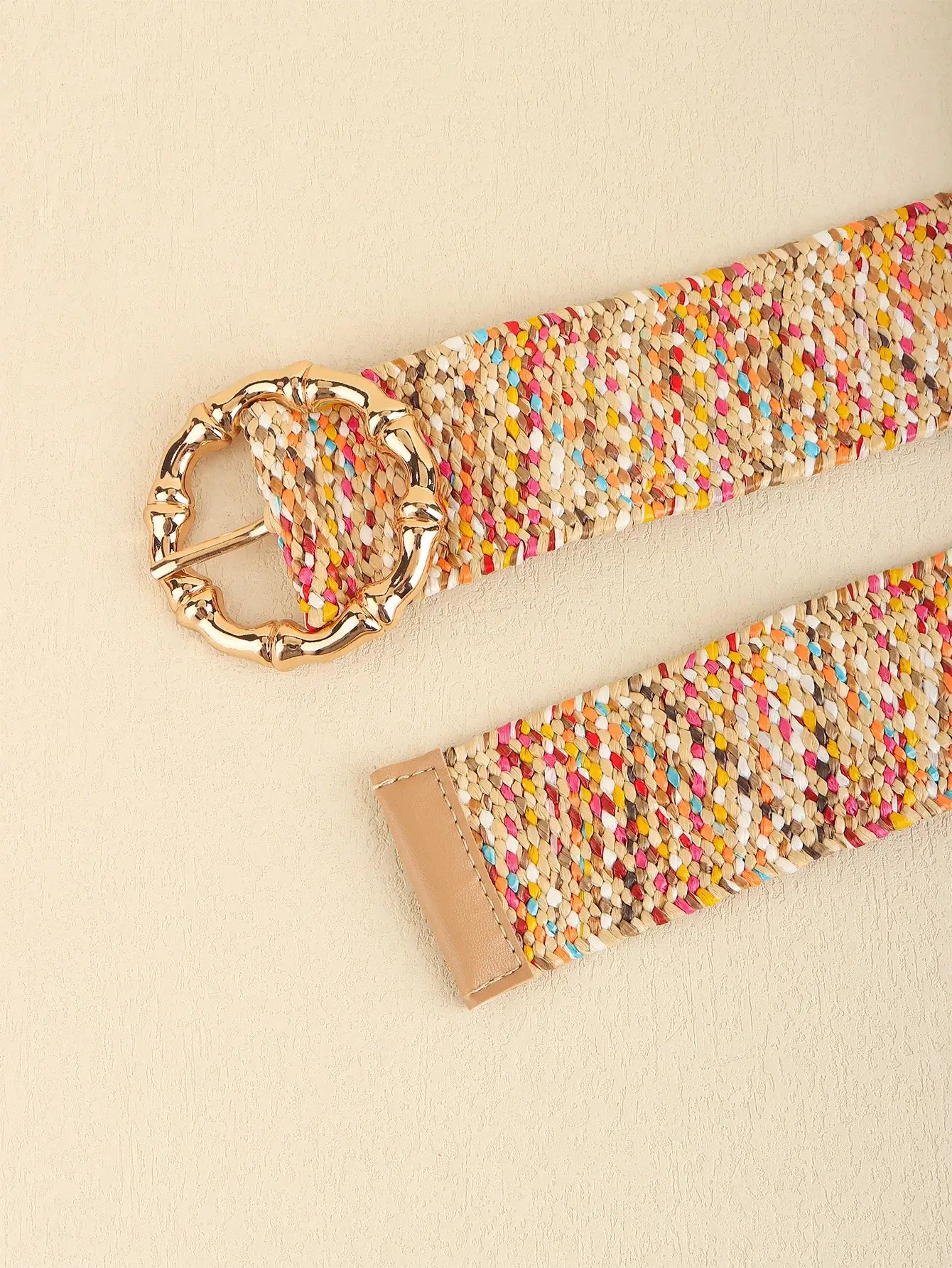 Multicolored Wide Belt - Trendsi - Flyclothing LLC