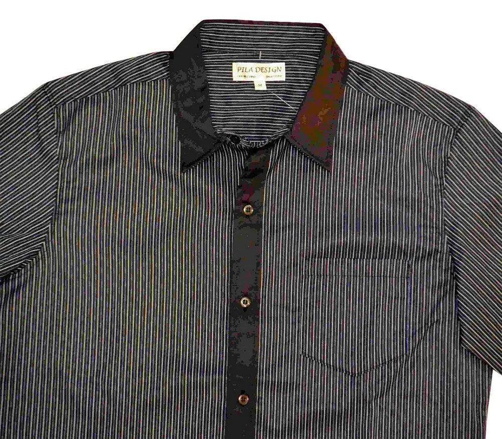 Pila Design Blue Stripe Dress Shirt - Pila Design