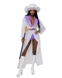 Roma Costume 6199 4PC High-Roller Lady Pimp - Roma Costume