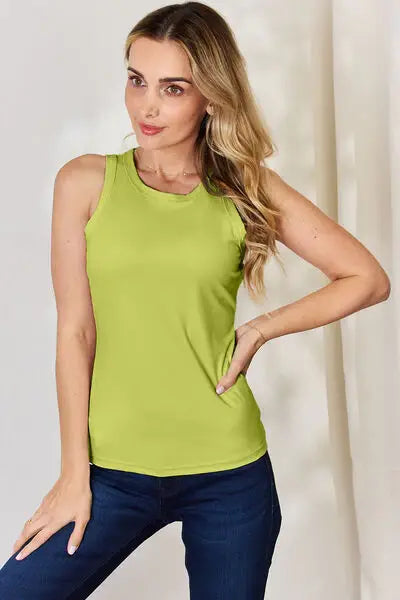 Basic Bae Full Size Round Neck Slim Tank - Trendsi - Flyclothing LLC
