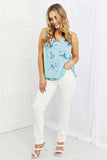 Sew In Love Off To Brunch Full Size Floral Tank Top - Trendsi - Flyclothing LLC