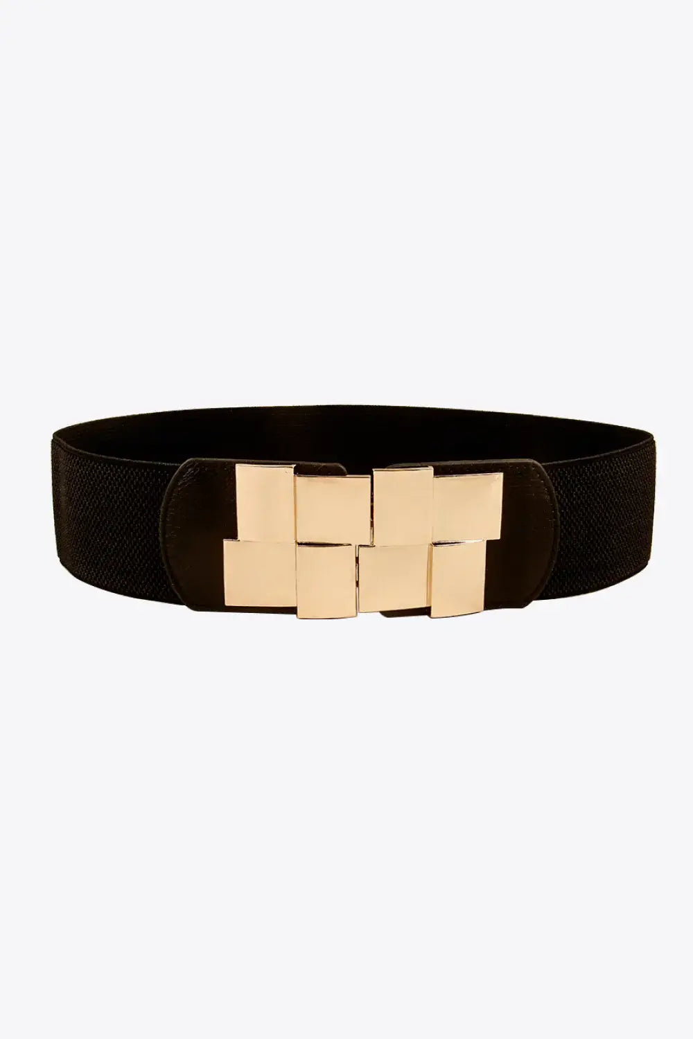 Geometric Buckle Elastic Wide Belt - Trendsi - Flyclothing LLC