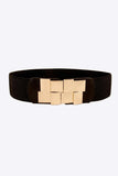 Geometric Buckle Elastic Wide Belt - Trendsi - Flyclothing LLC