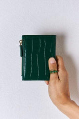 David Jones Texture PU Leather Mini Wallet - Trendsi - Flyclothing LLC