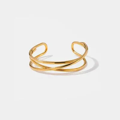 Minimalist Stainless Steel Cuff Bracelet - Trendsi - Flyclothing LLC
