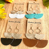 Geometrical Shape Dangle Earrings - Trendsi - Flyclothing LLC