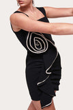 Square Neck Ruffled Sleeveless Mini Dress - Trendsi - Flyclothing LLC