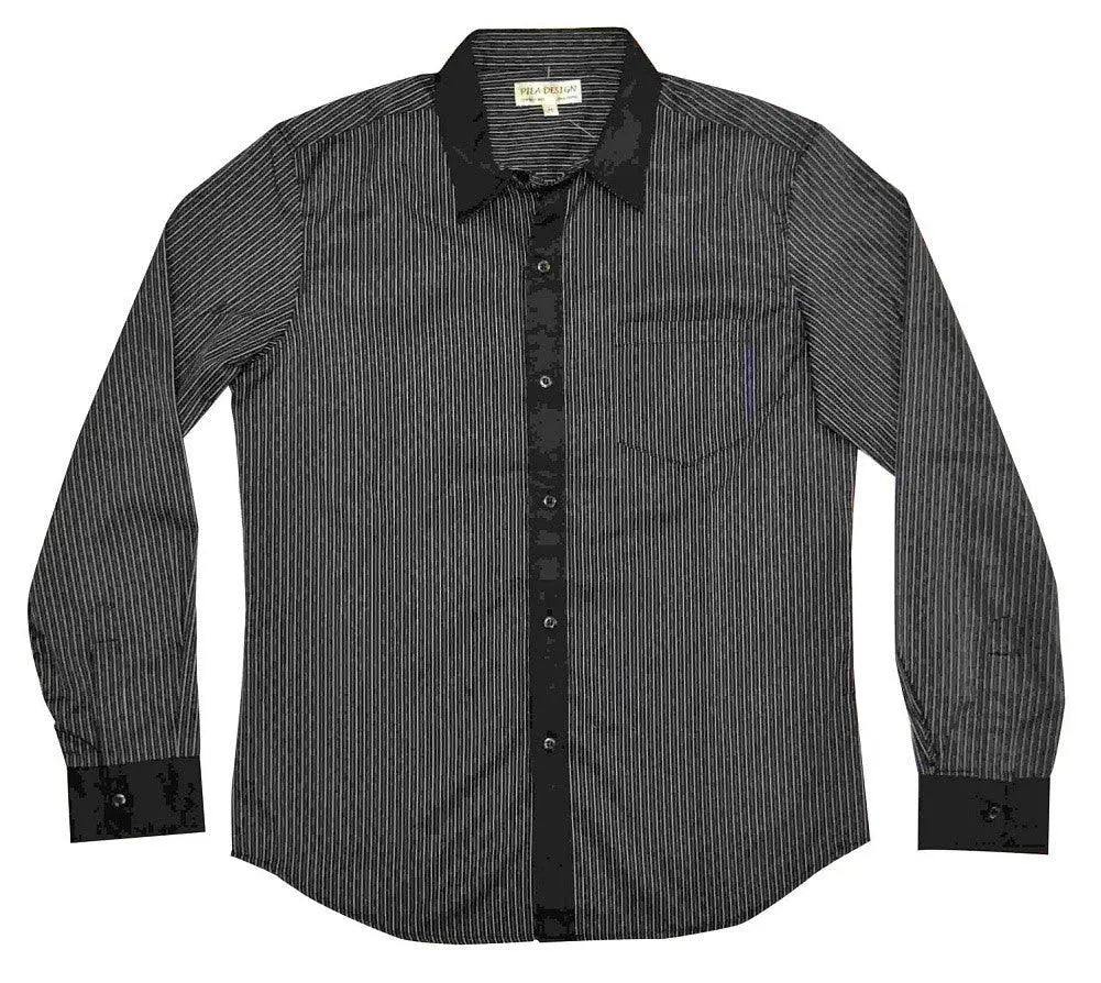 Pila Design Blue Stripe Dress Shirt - Pila Design