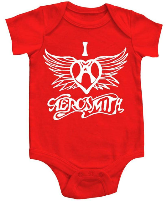 Aerosmith I Heart Aerosmith Onesie - Flyclothing LLC