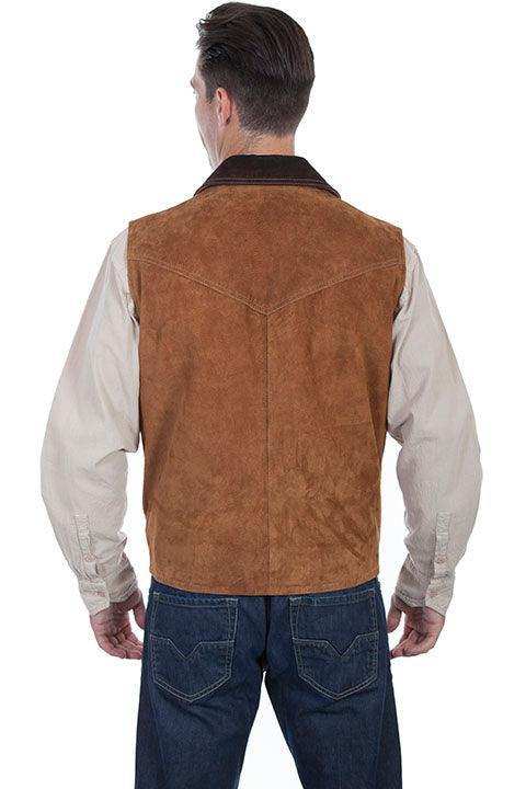 Scully CAFE BROWN TWO TONE VEST/CONCEALED - Scully Leather - Flyclothing LLC