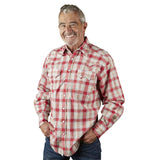 Rockmount Ranch Wear Mens Retro Plaid Dobby Red Western Shirt - Rockmount Clothing - Flyclothing LLC