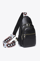 It's Your Time PU Leather Sling Bag - Trendsi - Flyclothing LLC