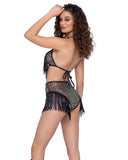 Roma Costume Sequin Fishnet High Waisted Shorts - Roma Costume