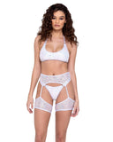 Roma Costume Sequin Fishnet Garter Belt - Roma Costume