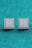 Moissanite Square Stud Earrings - Flyclothing LLC