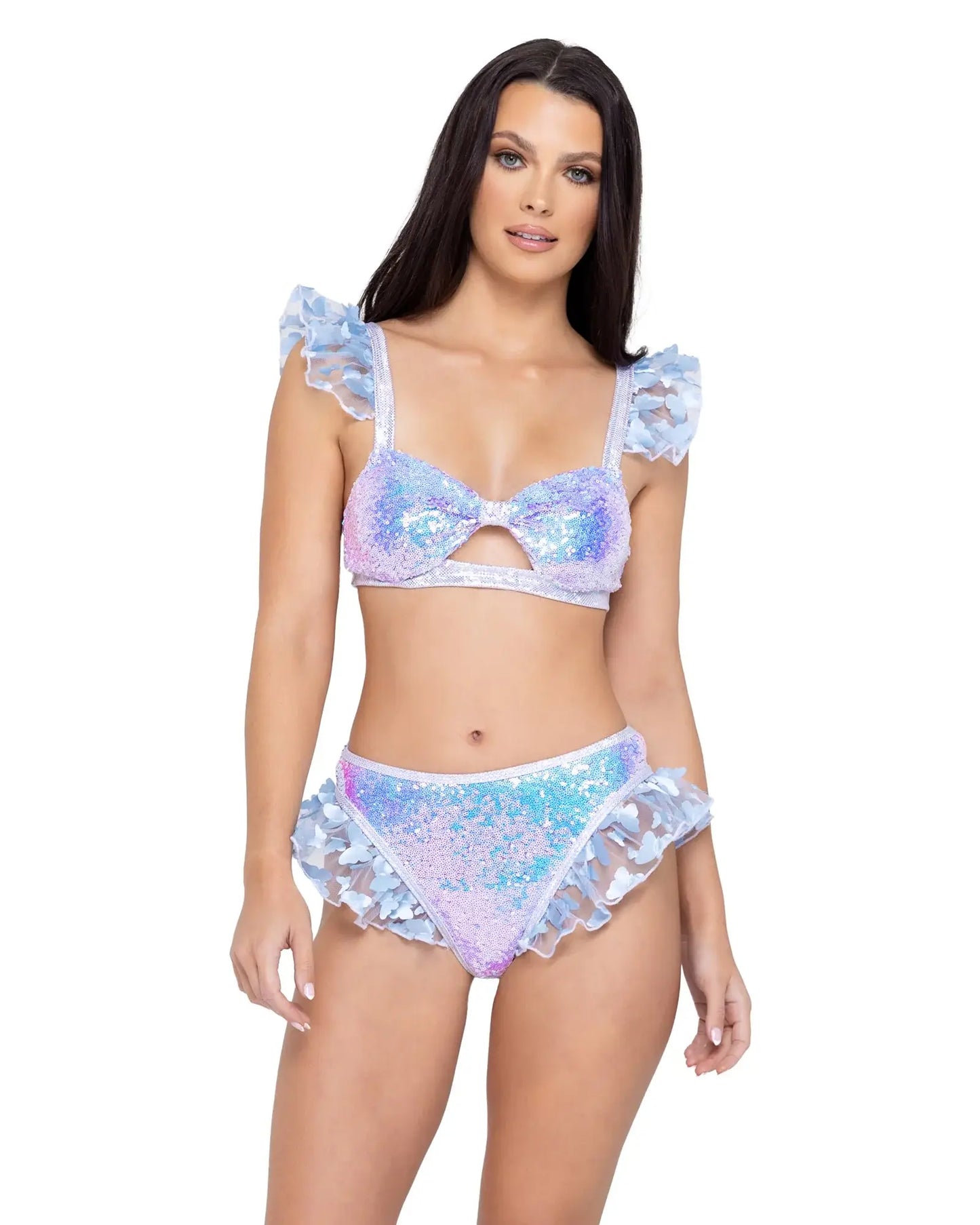 Roma Costume Sequin Keyhole Top - Roma Costume - Flyclothing LLC