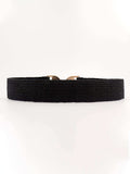 Alloy Buckle Elastic Belt - Trendsi - Flyclothing LLC