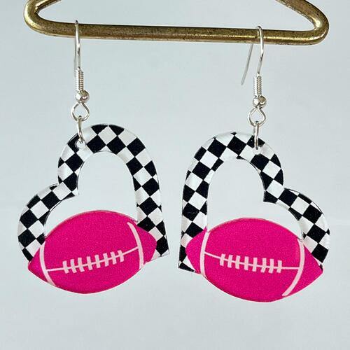 Geometric Shape Acrylic Dangle Earrings - Trendsi