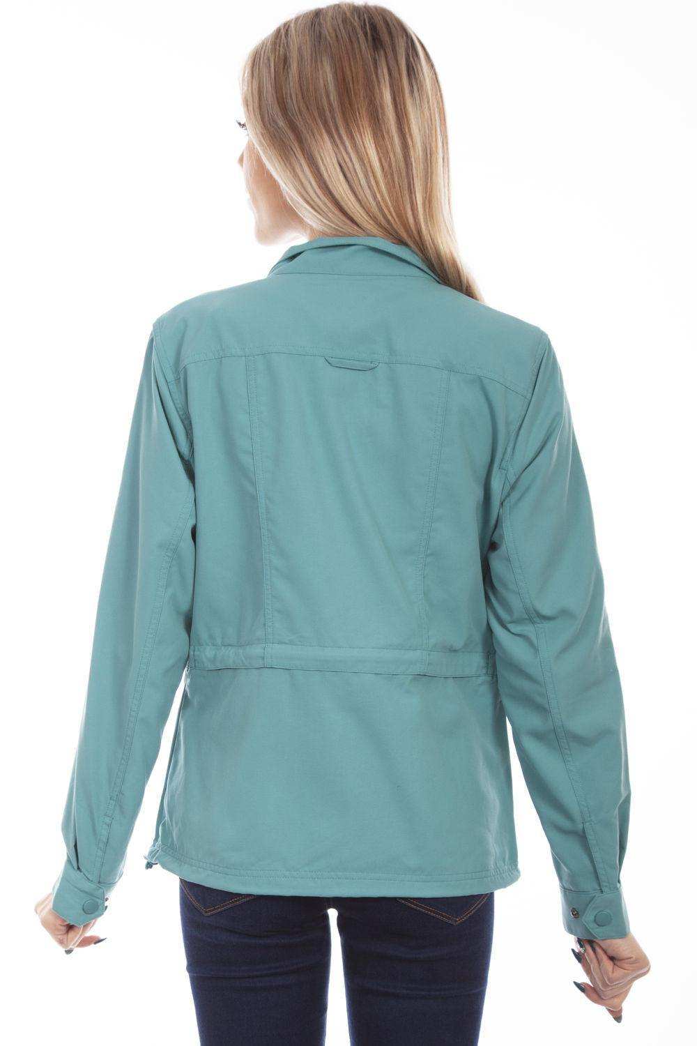 Scully Leather 100% Nylon Teal Women's Multi Pocket Jacket - Scully Leather - Flyclothing LLC