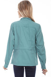 Scully Leather 100% Nylon Teal Women's Multi Pocket Jacket - Scully Leather