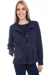 Scully Leather Midnight Sky Women's Multi Pocket Womens Jacket - Flyclothing LLC