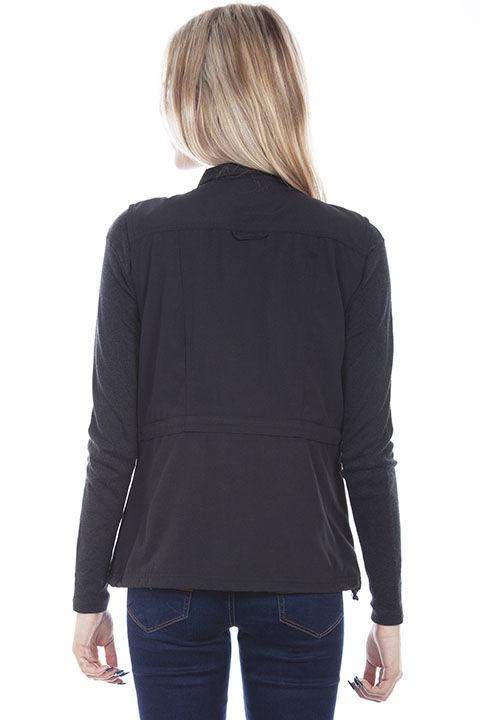 Scully Leather 100% Nylon Black Women's Multi Pocket Jacket - Scully Leather - Flyclothing LLC