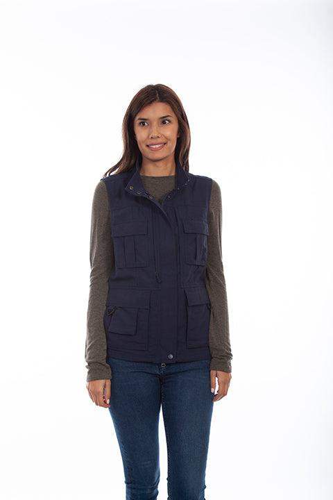 Scully MIDNIGHT SKY WOMEN'S MULTI POCKET VEST - Scully Leather - Flyclothing LLC