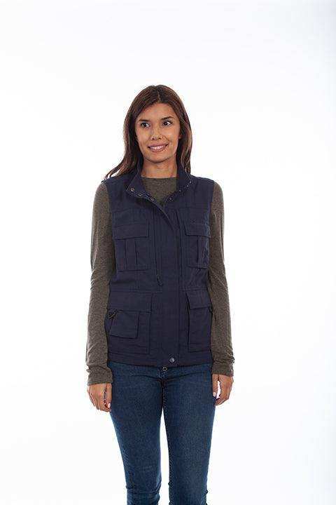 Scully MIDNIGHT SKY WOMEN'S MULTI POCKET VEST - Scully Leather - Flyclothing LLC