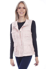 Scully Leather 100% Nylon Rose Women's Multi Pocket Vest - Flyclothing LLC