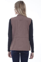 Scully Leather 100% Nylon Toffee Women's Multi Pocket Vest - Flyclothing LLC