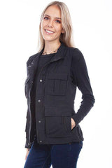 Scully Leather Black Women's Multi Pocket Womens Vest - Scully Leather