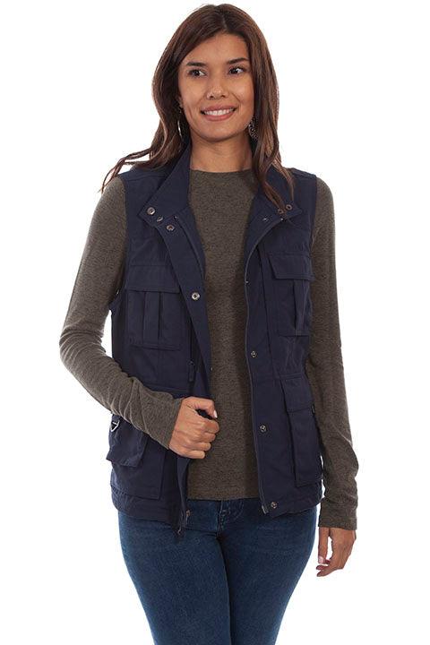 Scully Leather Midnight Sky Women's Multi Pocket Womens Vest - Flyclothing LLC