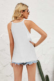 Grecian Neck Knit Tank - Trendsi - Flyclothing LLC