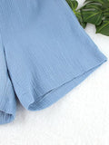 Textured Dropped Shoulder Cardigan and Shorts Set - Trendsi