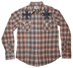 Pop Icon Plaid Cross Shirt - Pop Icon Clothing