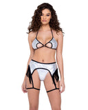 Roma Costume Ring Hologram Garter Belt - Roma Costume