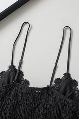 V-Neck Lace Cropped Cami - Trendsi - Flyclothing LLC