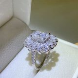 3 Carat Moissanite 925 Sterling Silver Ring - Trendsi