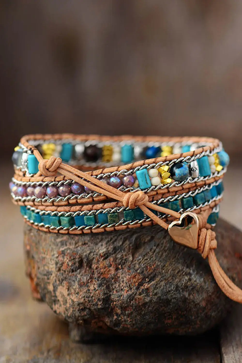 Heart Layered Bracelet - Trendsi - Flyclothing LLC
